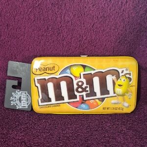 M&M'S Yellow Peanut Candy Snap Wallet